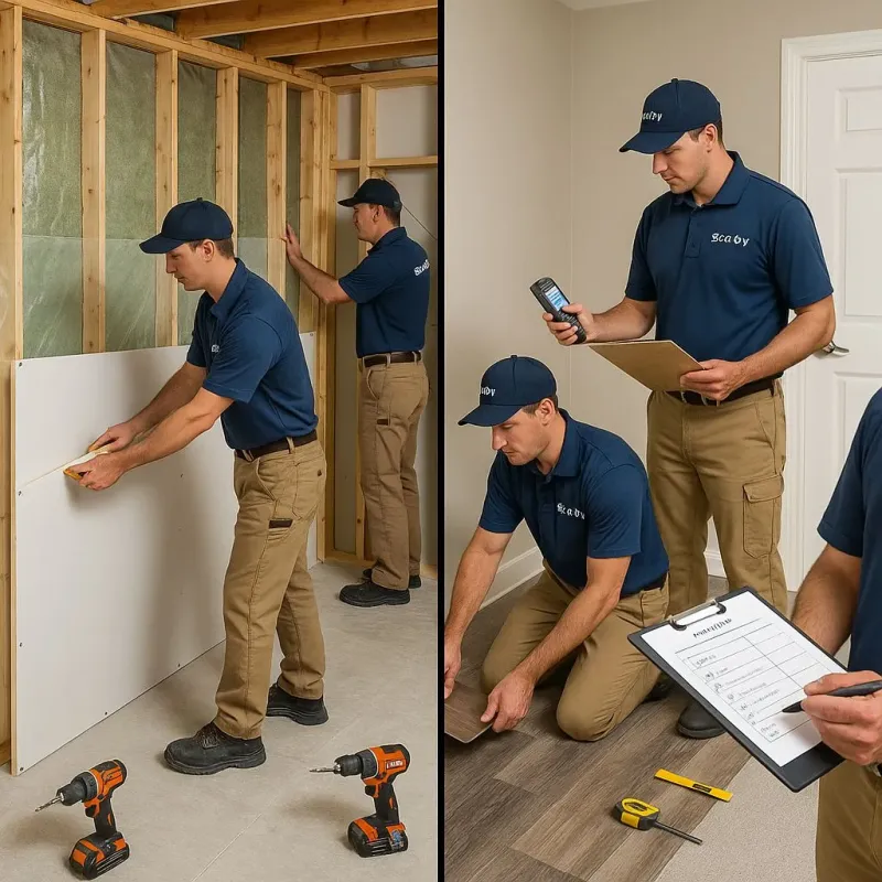 Repairs and Reconstruction process in Levittown, PA